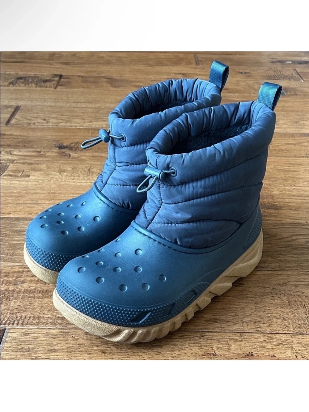 Crocs Duet Max II Boots Puffy Winter Outdoor Snow Boots Navy Blue Womens Size 6